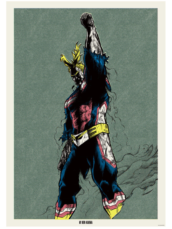 JUMP 神保町 我的英雄學院 All Might B1 poster